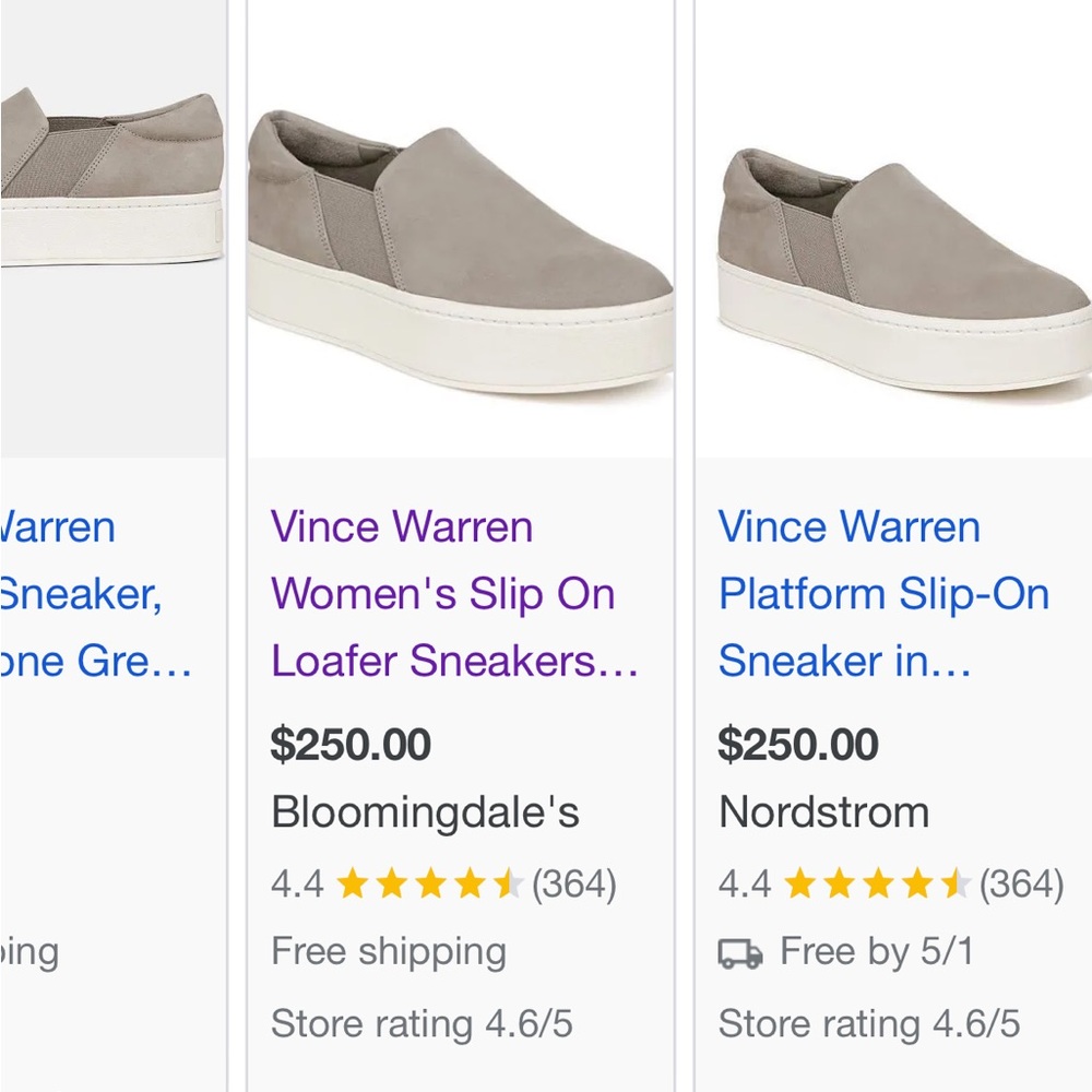Vince Warren Women's Slip On Loafer Sneakers.